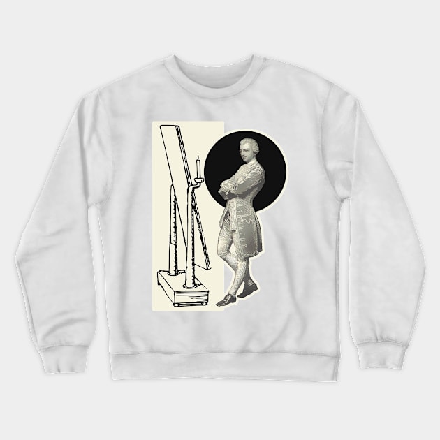 Noble boy looking at himself in the mirror handsome aristocrat Crewneck Sweatshirt by Marccelus